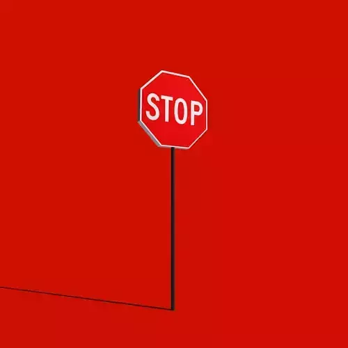 Stop Low Poly 3D model LOW POLY GAME READY STOP SIGN MODEL VR / AR / low-poly | CGTrader