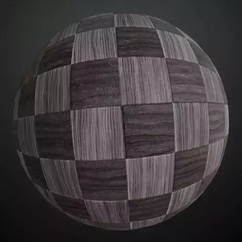 Modern Checkered Wood Parquet PBR Seamless Texture
