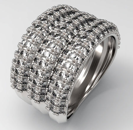 Pave Ring  3D print model