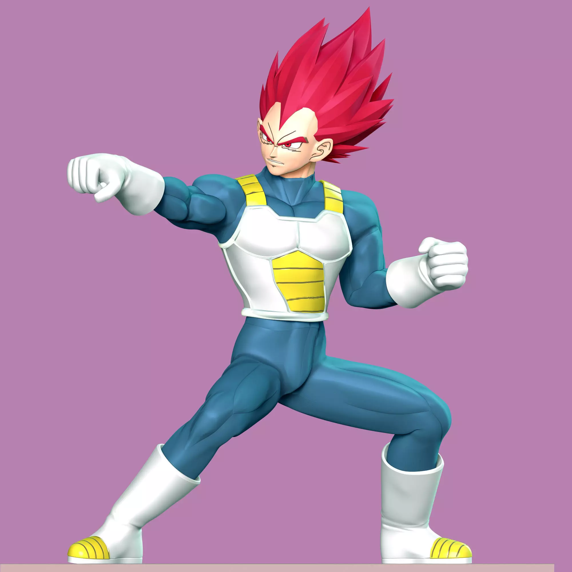 Vegeta SSJ God - Dragon Ball 3D print model