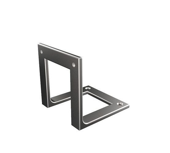 Bracket stainless steel door handle 3D print model