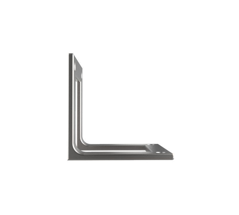 Bracket stainless steel door handle 3D print model_2