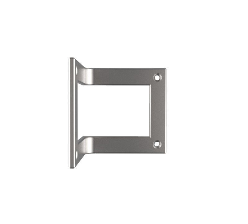 Bracket stainless steel door handle 3D print model_3