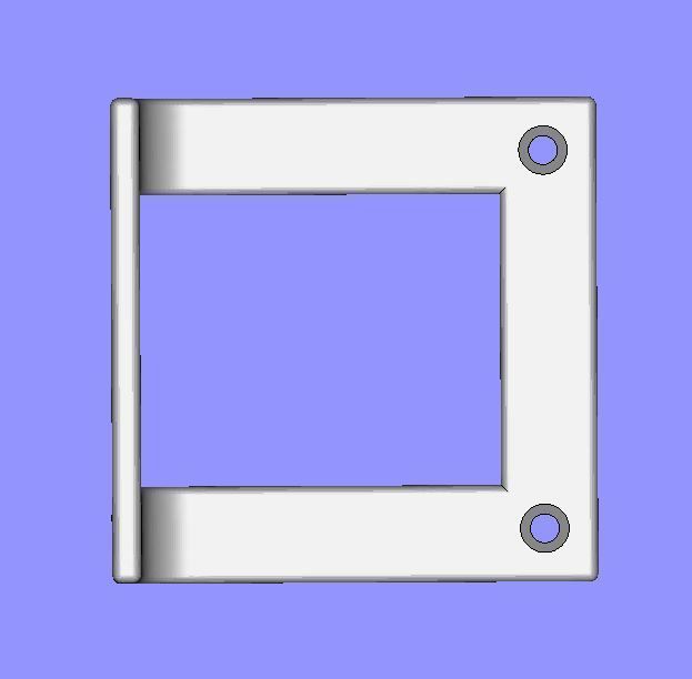 Bracket stainless steel door handle 3D print model_7