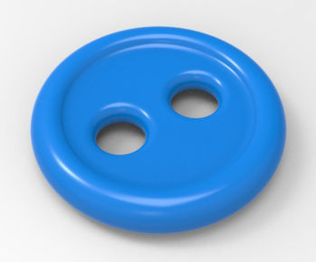 Plain 20mm Button 3D print model