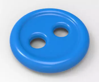 Plain 20mm Button 3D print model_0