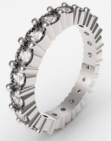 Ladies Full Eternity Ring  3D print model