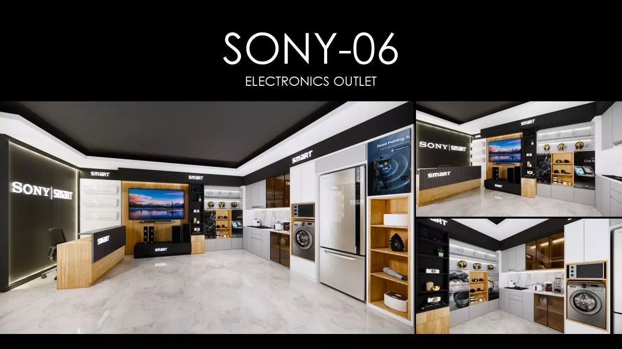 SONY ELECTRONICS EXPERIENCE ZONE Low-poly 3D model