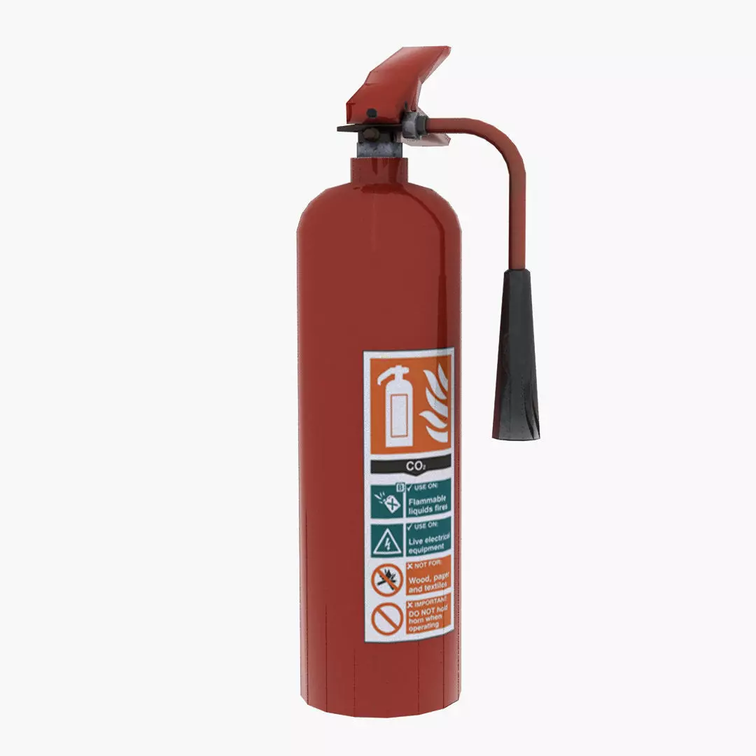 Fire Extinguisher Co2 Free low-poly 3D model