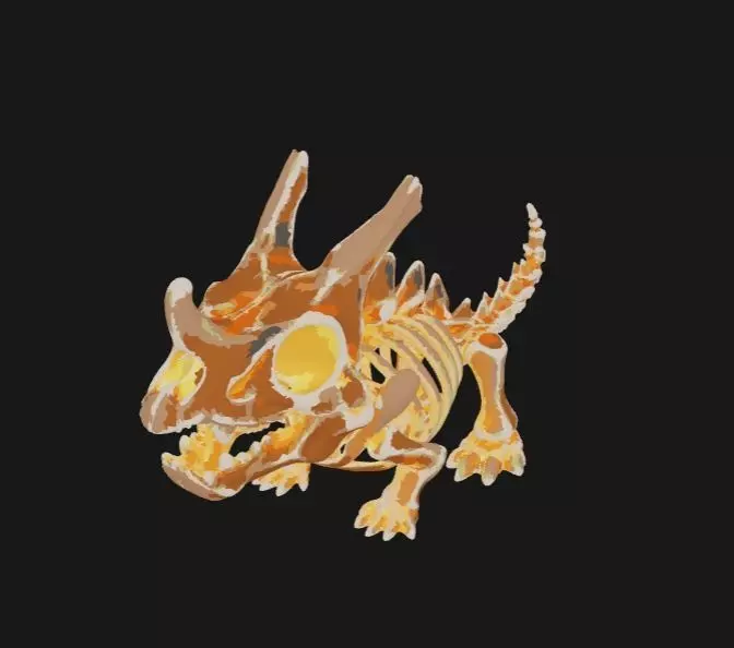 Skeleton Pet Dino 3D print model