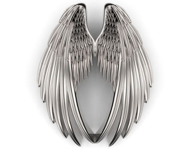20mm Double Wings Pendant 3D print model
