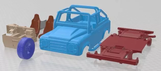 Land Rover Defender SVX 2012 Printable Car 3D print model