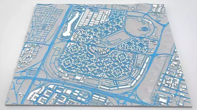 Dubai International City UAE 3D model