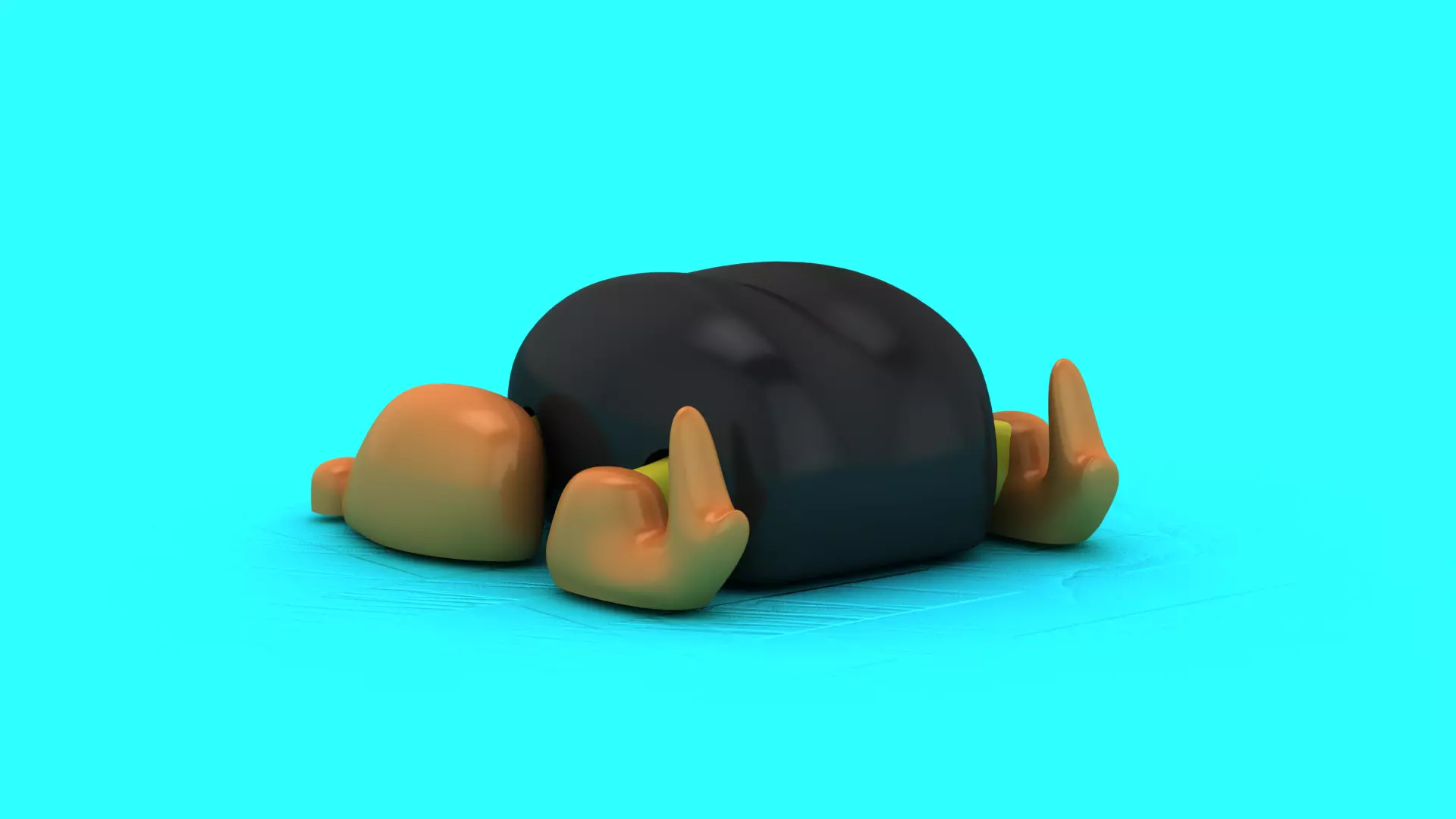 Cute Mini Turtle Toy Set Stylized 3D print model