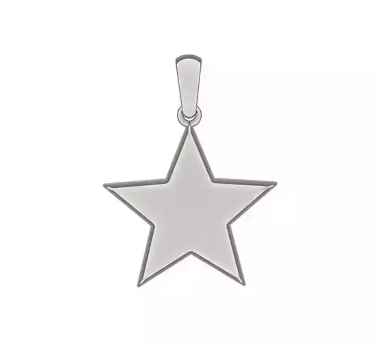 Star Shaped Pendant 3D print model