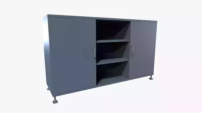 Workshop Cabinet Low-poly 3D model