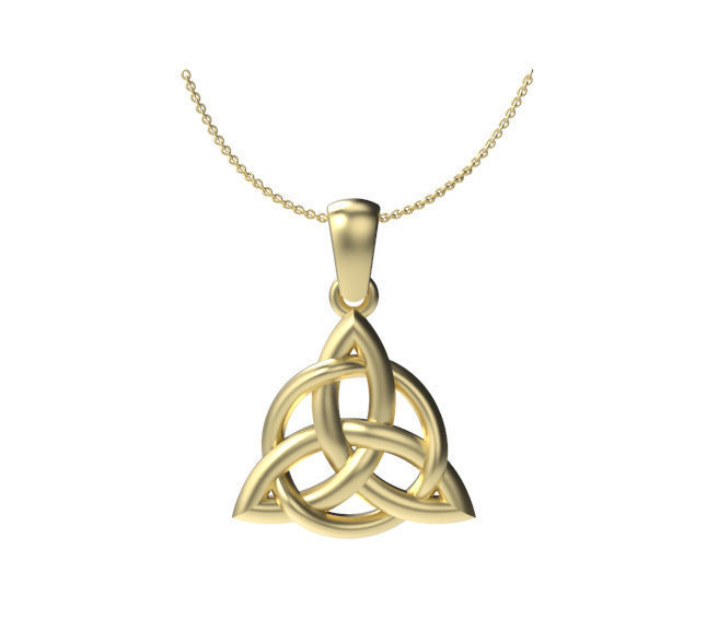Trinity Design Pendant 3D print model_2