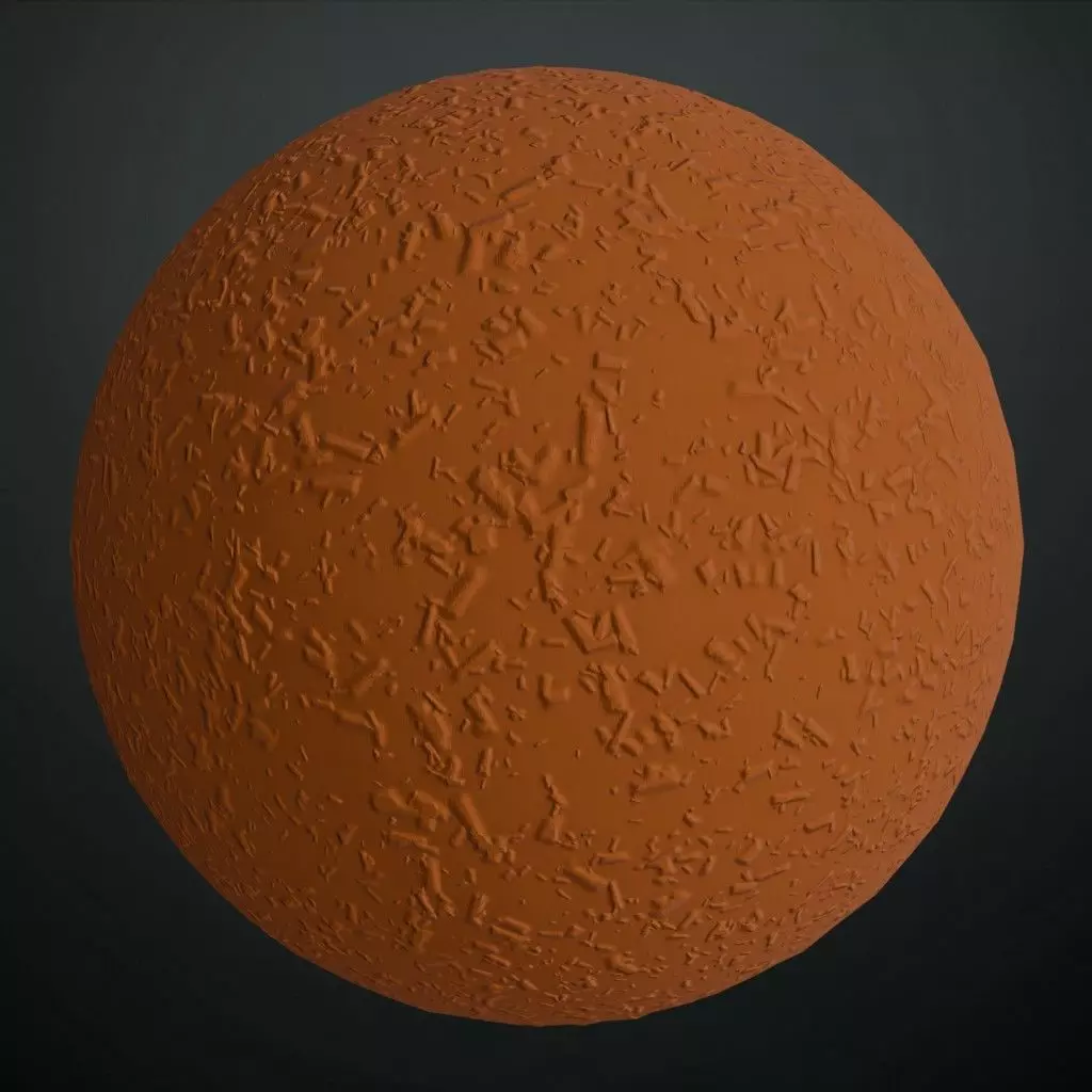 Terracotta Clay Mud with Organic Debris PBR Seamless Texture