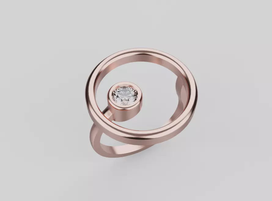 Simple Ring designed for 3D printing 3D print model