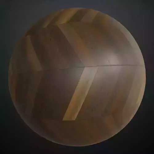 Dark Ebony Chevron Parquet Flooring PBR Seamless Texture