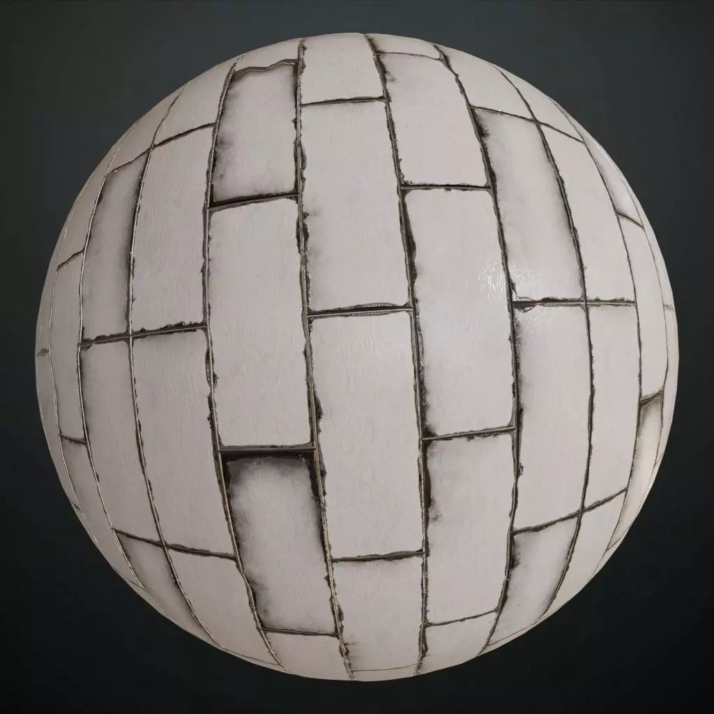 Aged White Painted Wood Planks PBR Seamless Texture