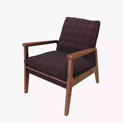 Armchair Low-poly 3D model