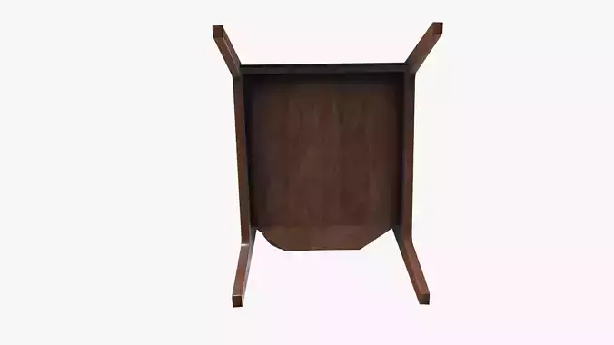 Armchair Low-poly 3D model 4