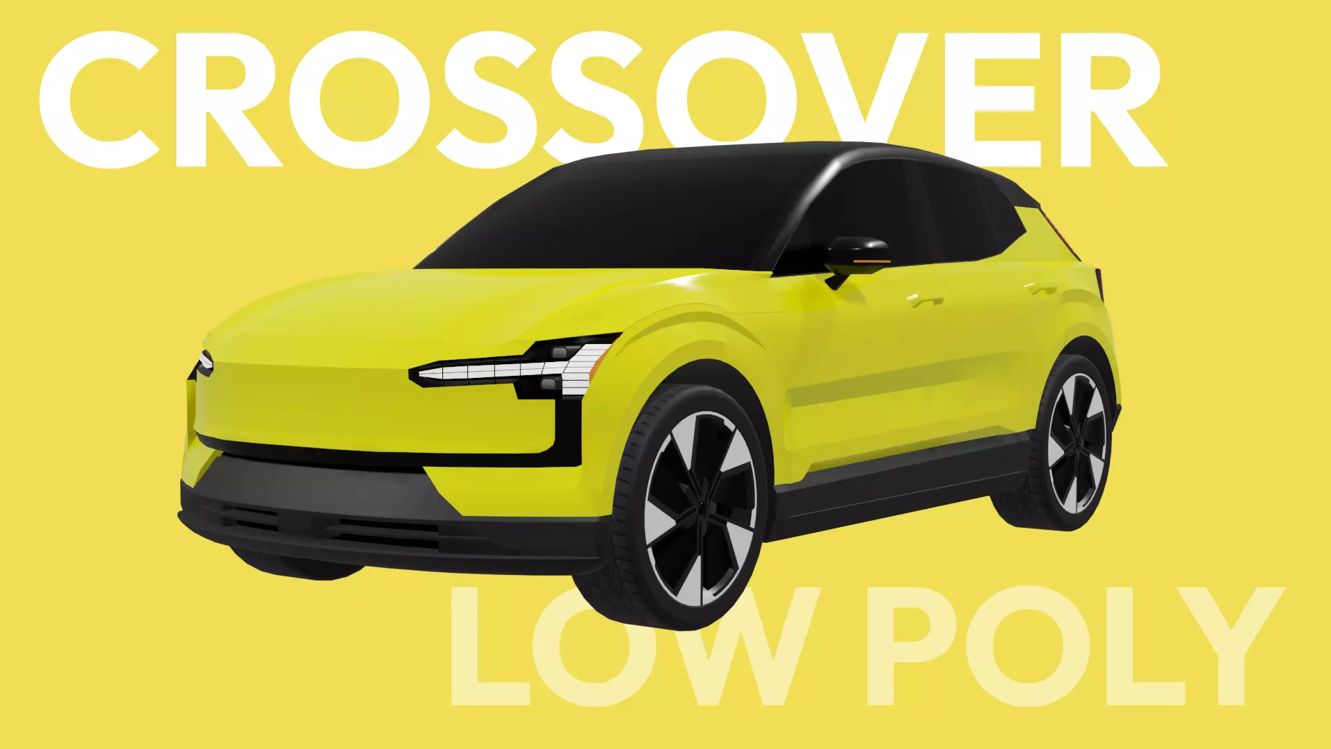 Crossover - Low poly Free low-poly 3D model