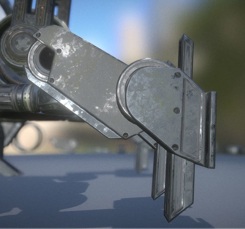 The Walking Mech Neck Collection Low-poly 3D model_93