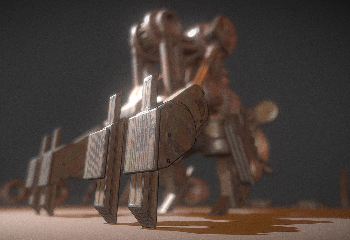 The Walking Mech Neck Collection Low-poly 3D model_64