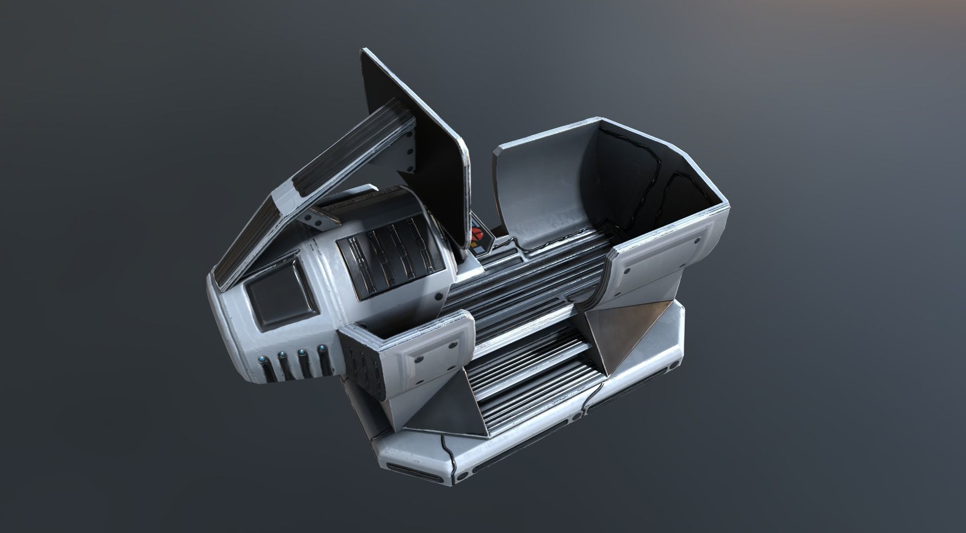 The Walking Mech Neck Collection Low-poly 3D model_37