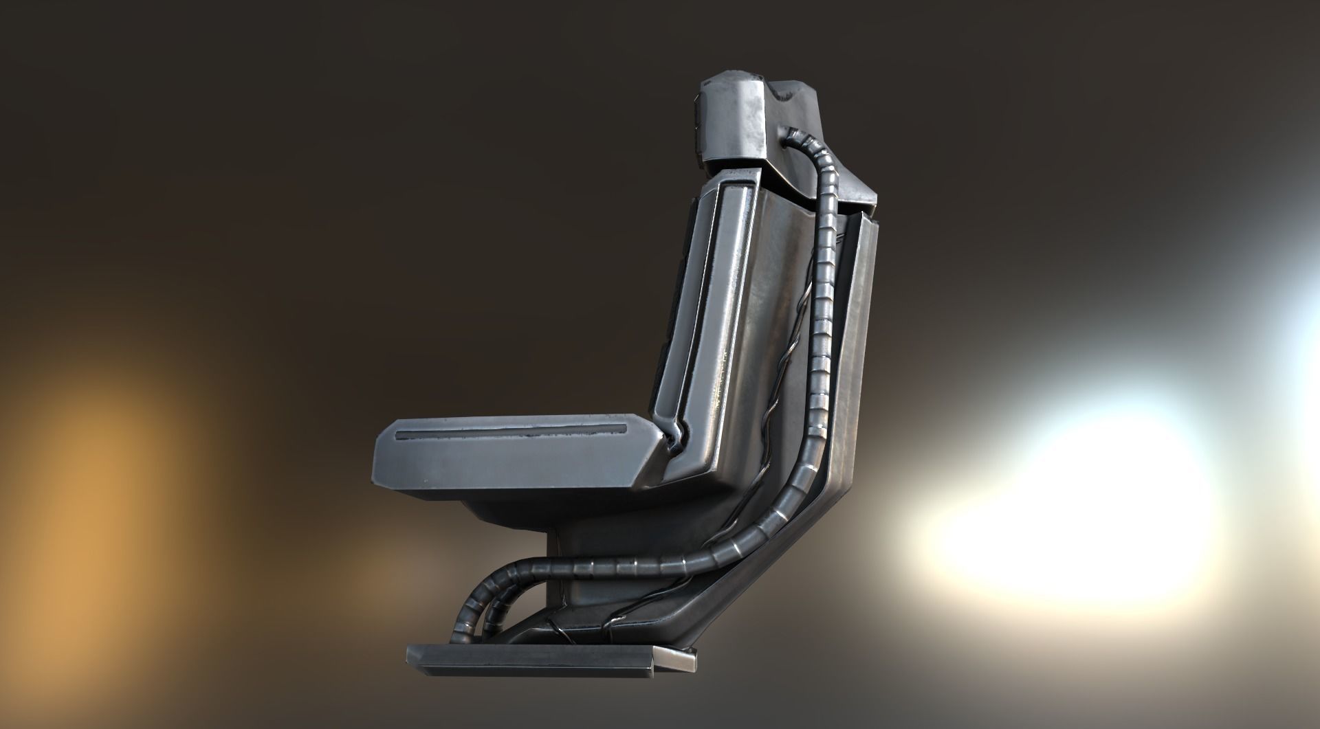 The Walking Mech Neck Collection Low-poly 3D model_33