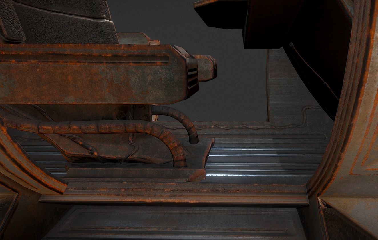 The Walking Mech Neck Collection Low-poly 3D model_52