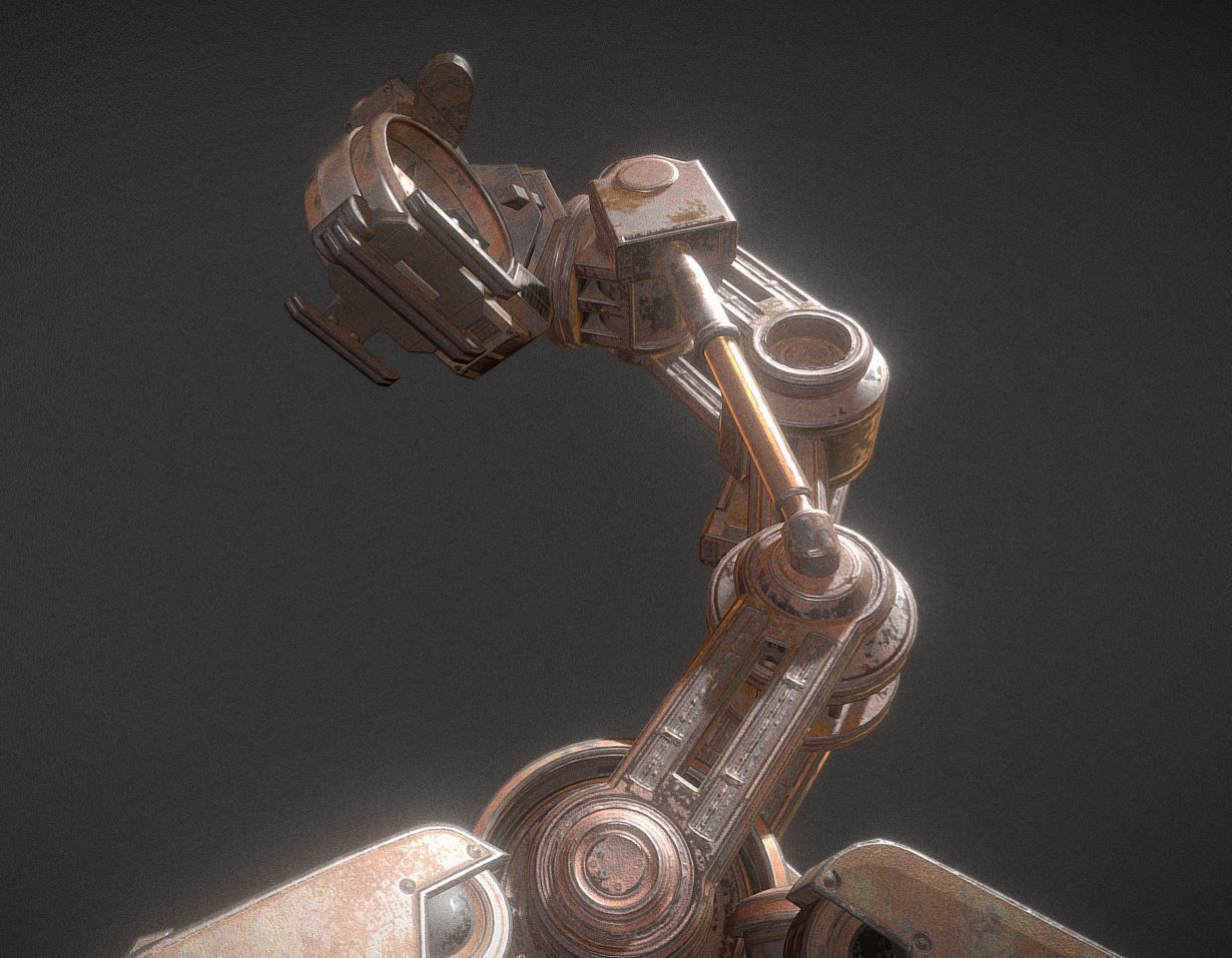 The Walking Mech Neck Collection Low-poly 3D model_72