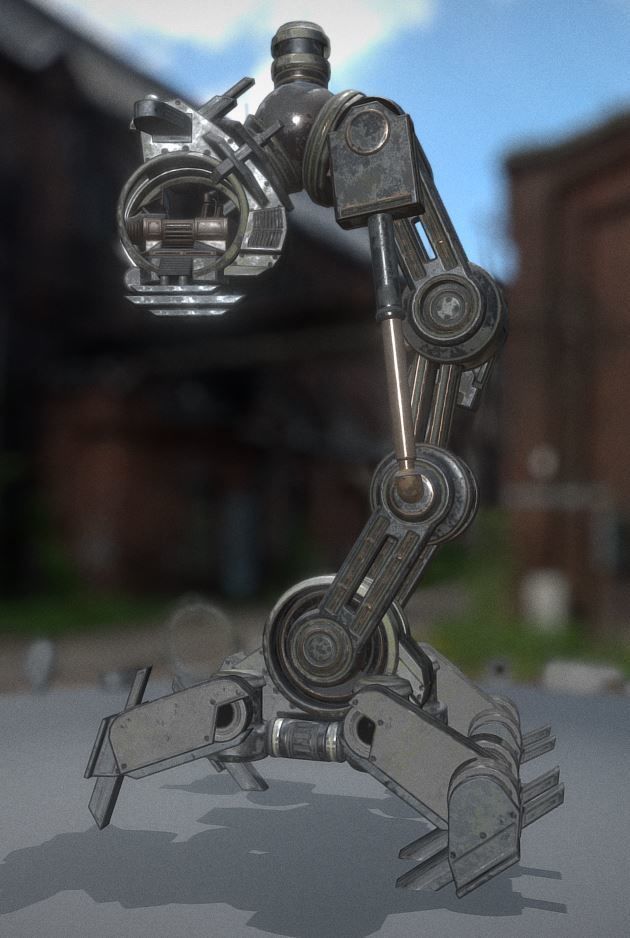 The Walking Mech Neck Collection Low-poly 3D model_106
