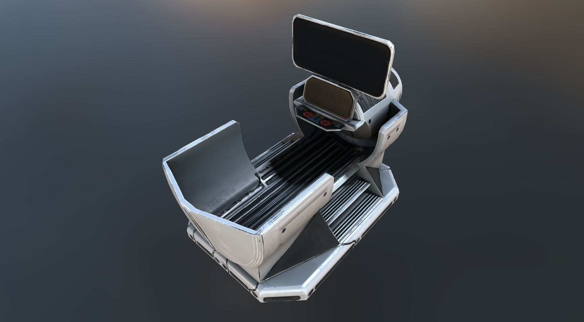 The Walking Mech Neck Collection Low-poly 3D model_35