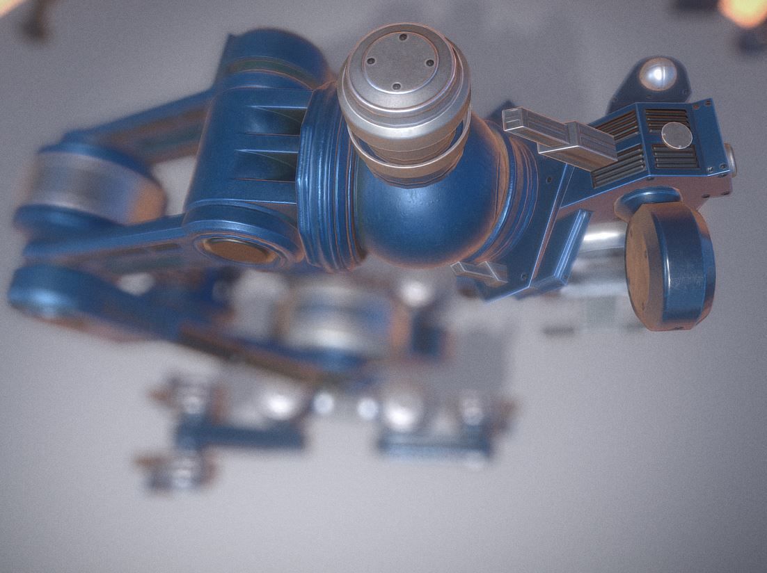 The Walking Mech Neck Collection Low-poly 3D model_78