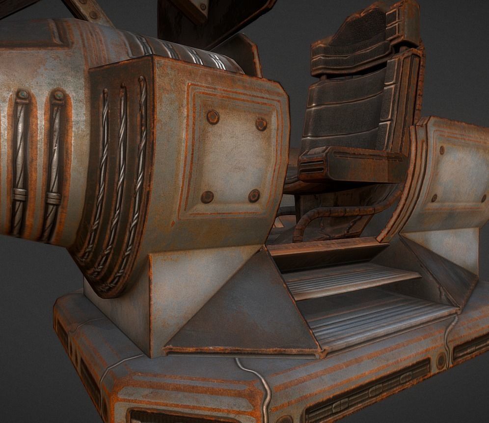 The Walking Mech Neck Collection Low-poly 3D model_49