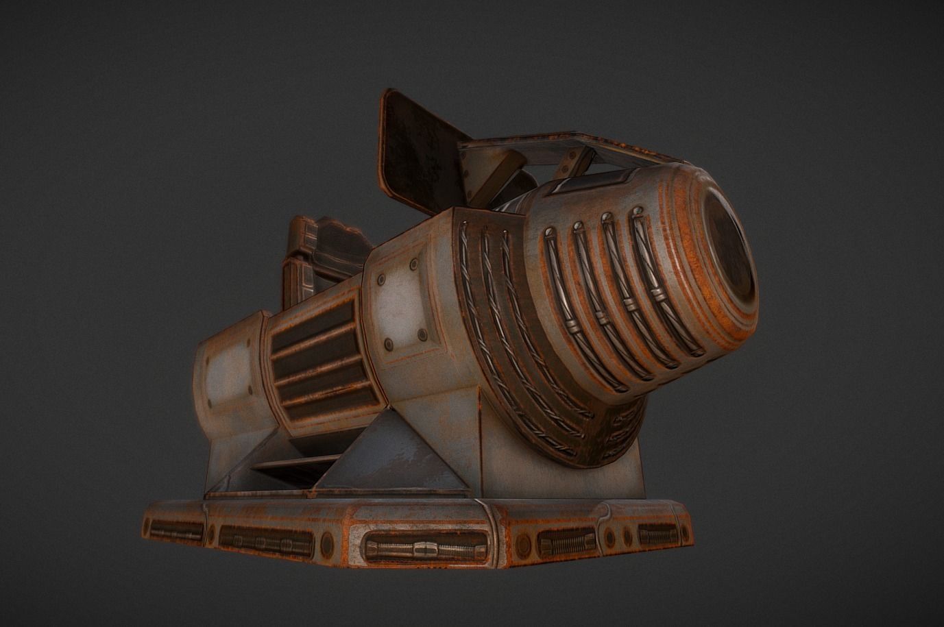The Walking Mech Neck Collection Low-poly 3D model_62