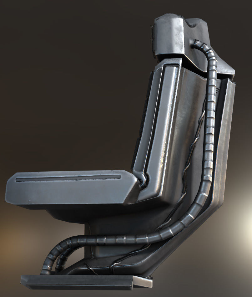 The Walking Mech Neck Collection Low-poly 3D model_18