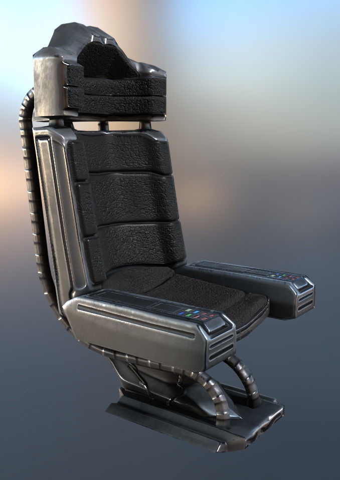 The Walking Mech Neck Collection Low-poly 3D model_20