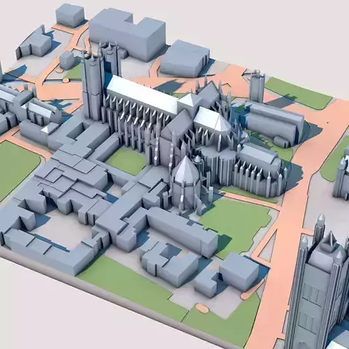 Westminster Abbey London United Kingdom 3D model 2