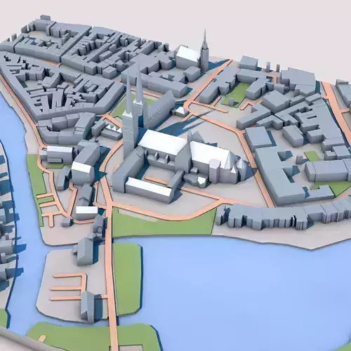 Lubeck Cathedral Germany 3D model 2