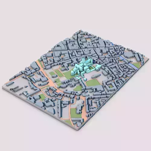 Canterbury Cathedral Great Britain 3D model 6