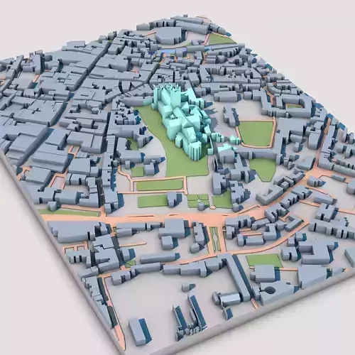 Canterbury Cathedral Great Britain 3D model 5