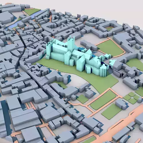 Canterbury Cathedral Great Britain 3D model 4