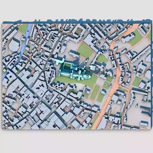 Canterbury Cathedral Great Britain 3D model 2