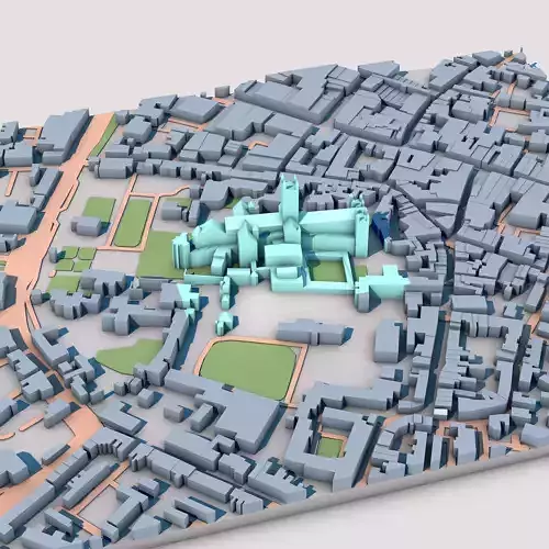 Canterbury Cathedral Great Britain 3D model 7