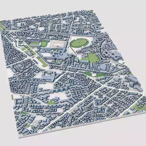 Abbey of Santa Giustina Italy 3D model 4