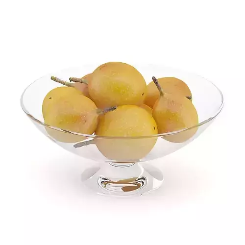 Granadilla in Glass Bowl 3D model